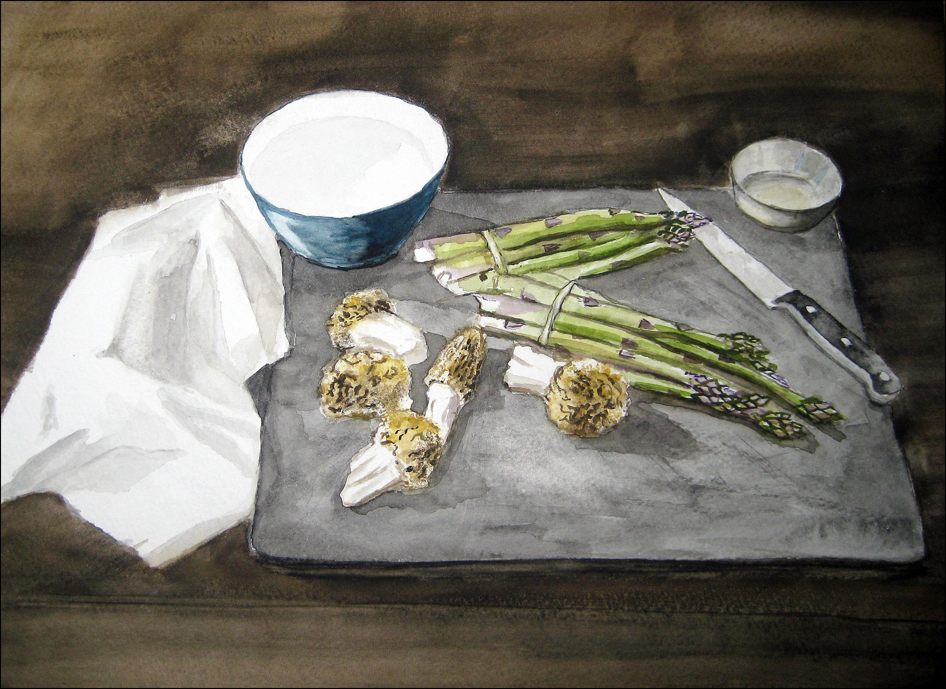 Asparagus and Morels