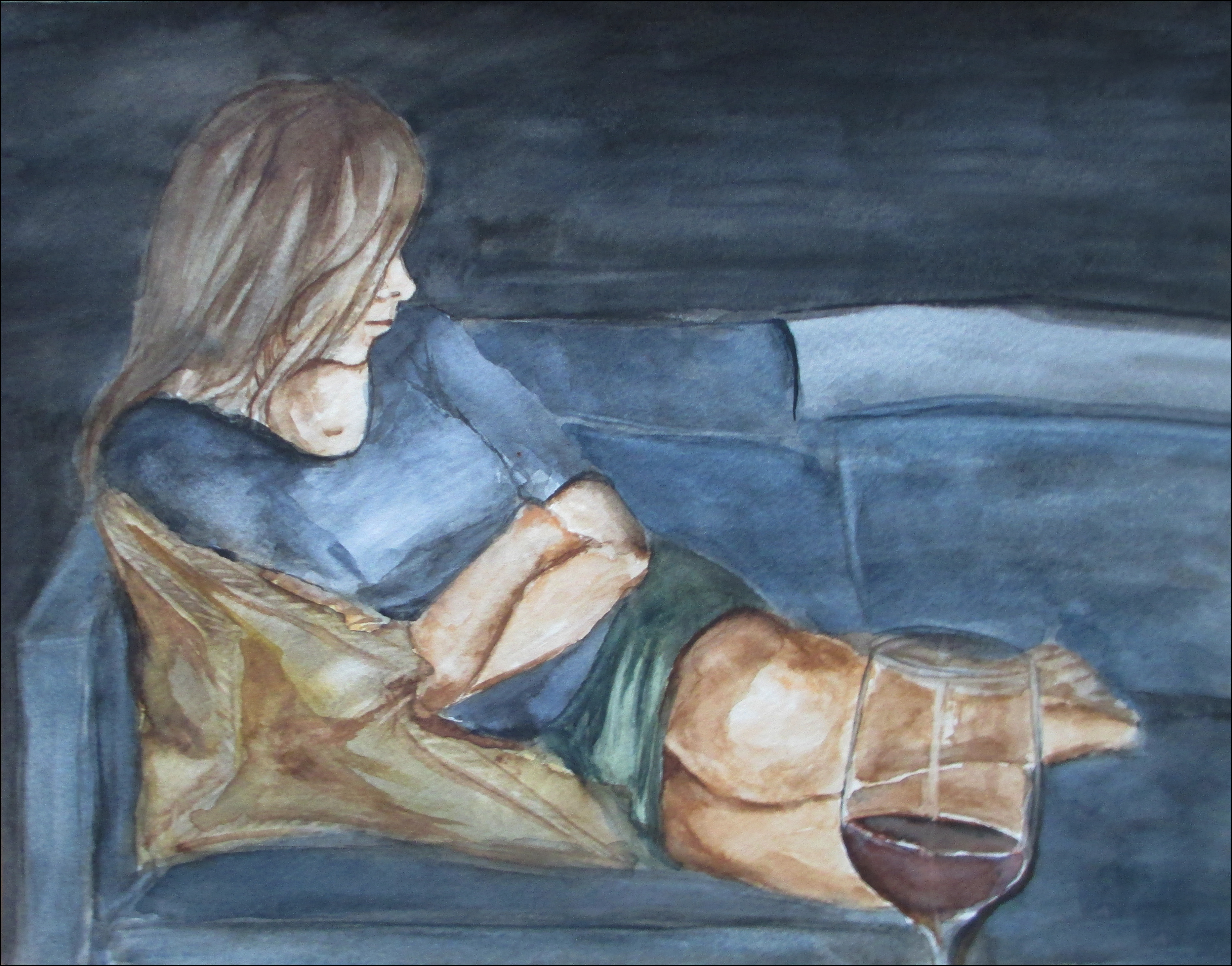 Susan On The Sofa